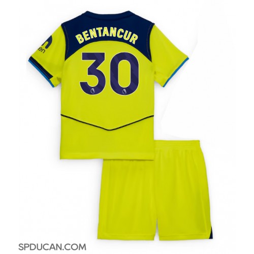 Dječji Nogometni Dres Tottenham Hotspur Rodrigo Bentancur #30 Rezervni 2025-26 Kratak Rukav (+ Kratke hlače)